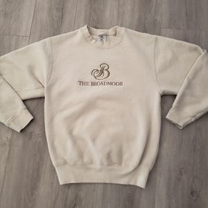Vintage The Broadmoor Sweatshirt Beige Size Small